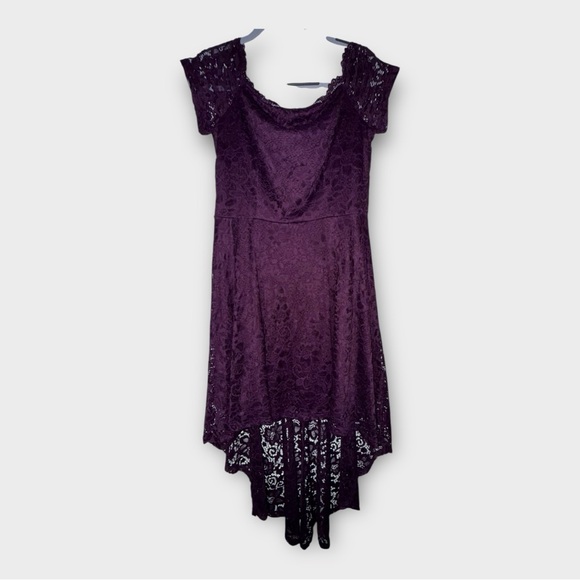 Dressystar NWT Purple Hi-Low Lace Dress - Picture 7 of 7